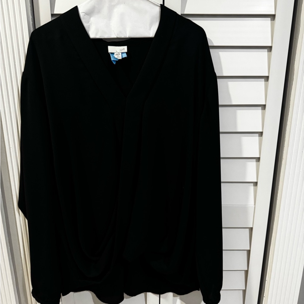 J. Jill Black V-Neck Top